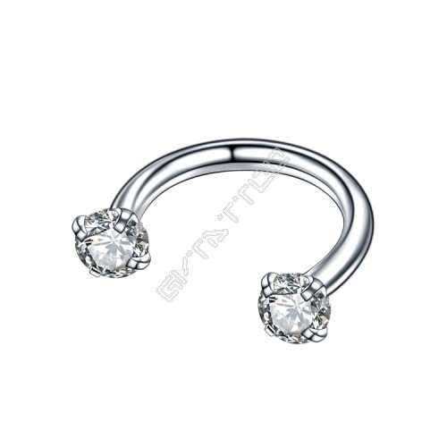 Piercing Circular Rosca Interna Zircônia Aço Cirurgico 316L